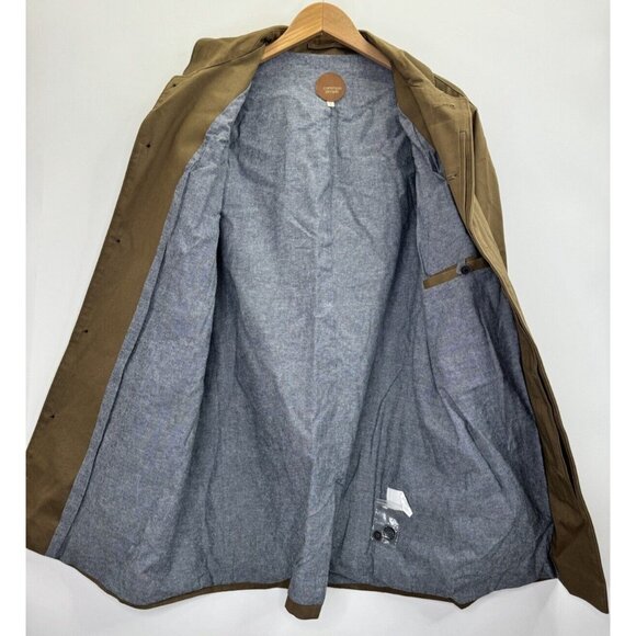 COMMON PEOPLE Men's Premium Long Overcoat Jacket Size Large - Picture 8 of 12